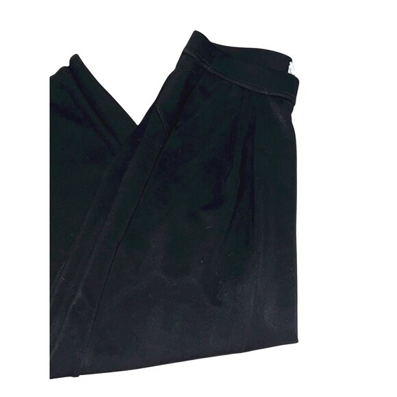 Halara High Waisted Pocket Wide Leg Work Pants Sz XL Womens Black Thick Soft Mat - Picture 13 of 16